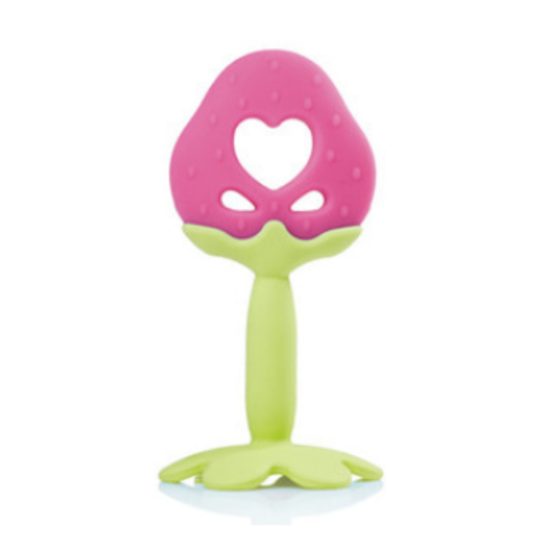 Mathos Loreley Silicone Teether – Strawberry – IKO Green